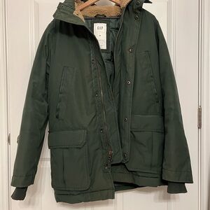 GAP Men's Dark Green Military Jacket